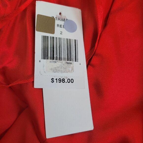 French Connection Red Mini Flare Strapless Dress size 2 XS - Picture 12 of 15